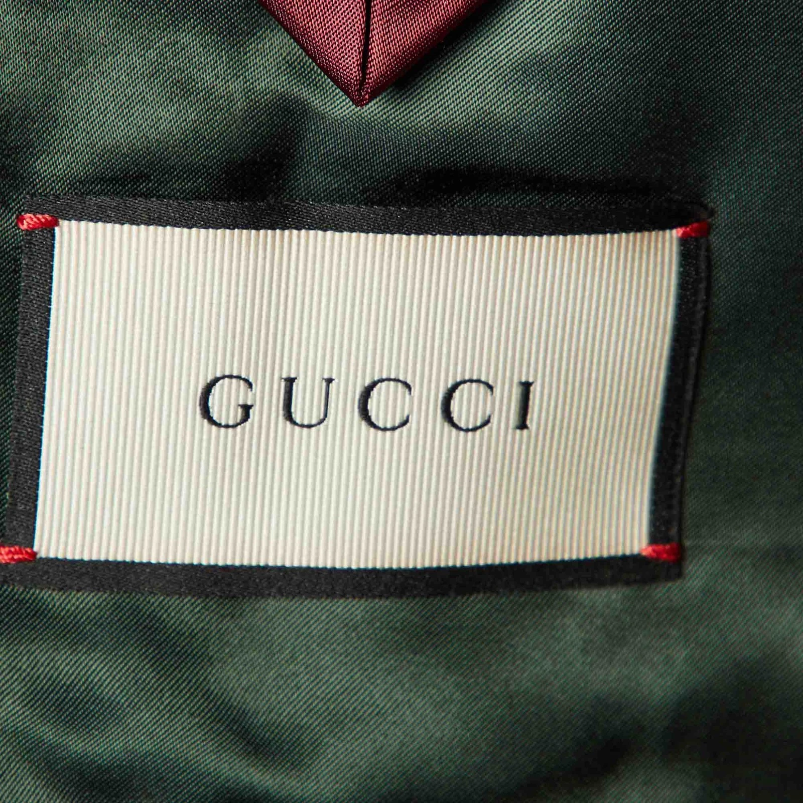 Gucci Giacca da sera jacquard cavalluccio marino blu navy M