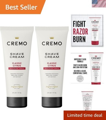 Shave Cream, Barber Grade |  | Fights Razor Burn | 6 Fl Oz | Pack of 2