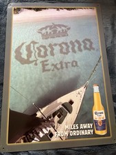 Corona Extra Tin Sign. Used. 16 3/4 x 11 3/4 ...