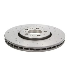 Bremsscheibe BREMBO 09.7010.2X, vorne, gelocht, belüftet, perforiert, 1 Stück