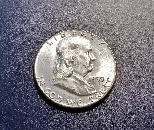 Gem BU 1955 Franklin Half Dollar