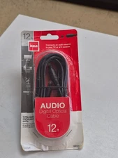 RCA 12 Ft Audio Digital Optical Cable For TV & AV Receiver