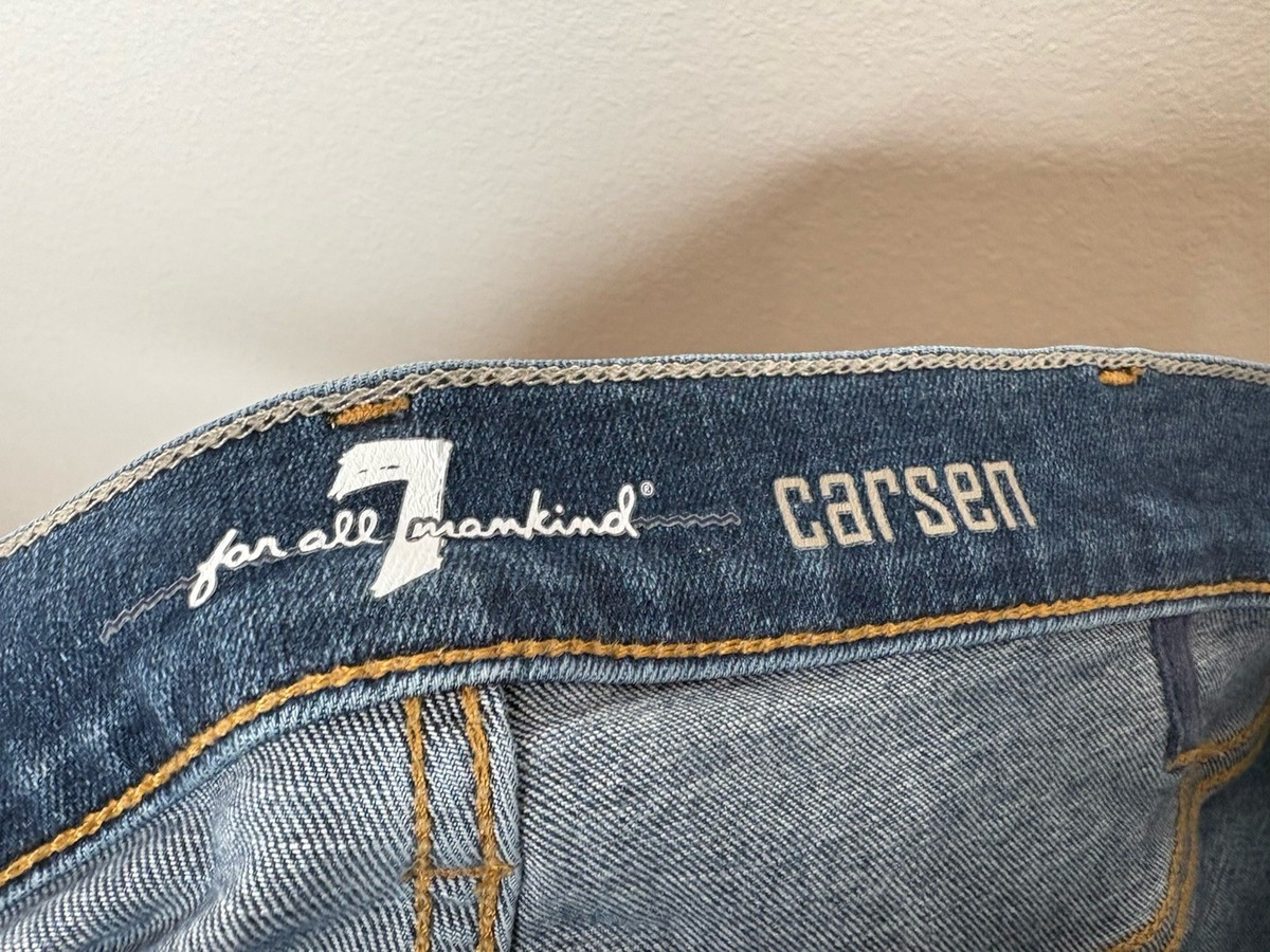 7 For All Mankind Mens Blue Carsen Denim Jeans Size 38x34 | eBay