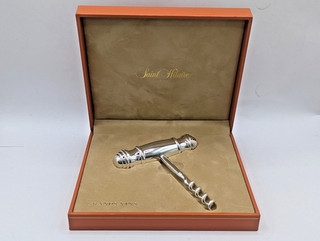 Saint Hilaire Paris Silver Plated Corkscrew Grands Vins Boxed Luxury A155 Y241