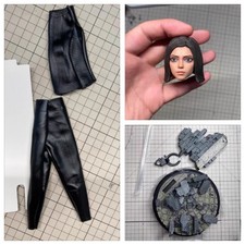 1pc Hot Toys 1/6 Alita Battle Angel Head Sculpture Clothes Base Accessories