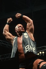 Stone Cold Steve Austin poses the ring at the Nutter Center on- Wrestling Photo