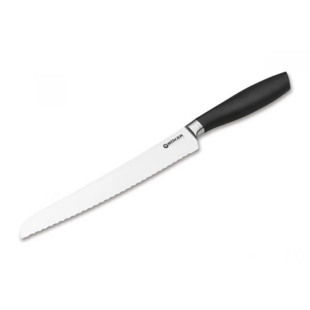 BÖKER SOLINGEN Forged Bread Knife – 22cm Serrated Blade – Black Handle – German