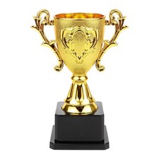 YOLUFER Mini Golden Trophy Cup Award Competition Cup Award Plastic Competitio...