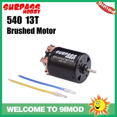 SURPASS HOBBY 540 13T Bürstenmotor Schwarz für 1/10 HSP HPI WLtoys RC Auto