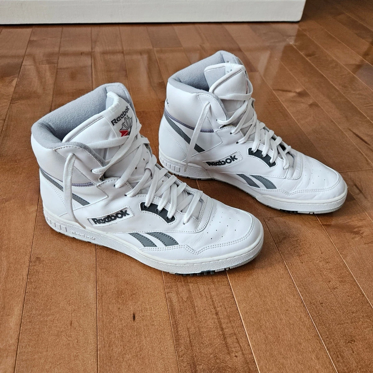 Vintage Reebok Basketball Shoes BB4600 II HI Top White/Gray Men Size 9.5 Reebok BB4600 for Sale | Authenticity Guaranteed | eBay main image 3
