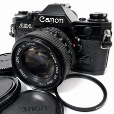 Canon AE-1 Black w/ New FD 50mm f/1.4 Serviced  Tested Fully Working