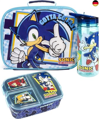SONIC THE HEDGEHOG Lunchbox Set Kids (Tasche, Wasserflasche, Snacktopf)