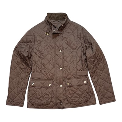 John Partridge Steppjacke Damen Gr. Small braun Outdoor Taschen Schnalle ''