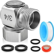90 Degree Graden Hose Swivel Adapter, 304 Stainless Steel Hose Swivel Elbow,