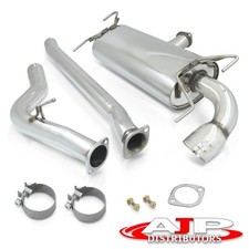 Godsnow 3 Steel Catback Exhaust 4 Muffler Tip For 2008-2014 Subaru Wrx Hatch Godsnow 3 Steel Catback Exhaust 4 Muffler Tip For 2008-2014 Subaru Wrx Hatch