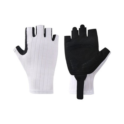 Paar Halbfinger Handschuhe für Fahrrad Radfahren Atmungsaktiv Strickkonstruktio