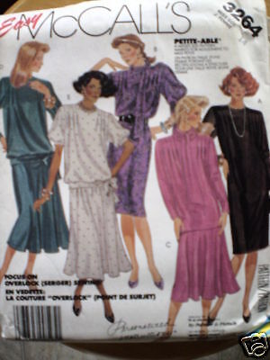 UNCUT Vintage McCalls Pattern Dress Top Skirt Scarf 14 - Afbeelding 1 van 1