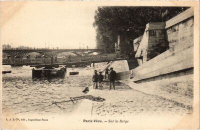 Old postcard Paris Vecu. sur la Berge (1244738)