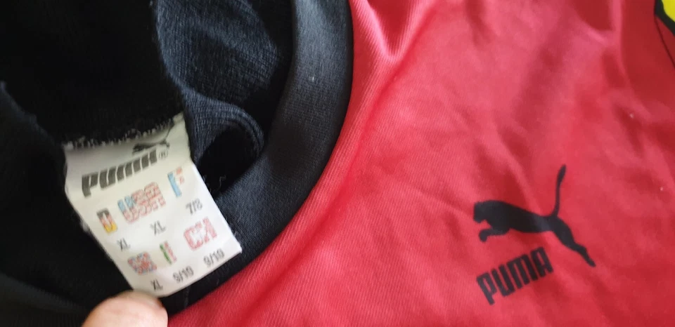 MAILLOT FOOT SPORTING TOULON SCT porté VINTAGE TAILLE XL - Photo 3/4