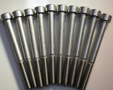 M6-1.0 x 50mm Stainless Hex Socket Head Bolts QTY 10 | 5034 | SS