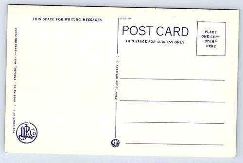 Livingston Montana Park Street old postcard A433 - Picture 2 of 2