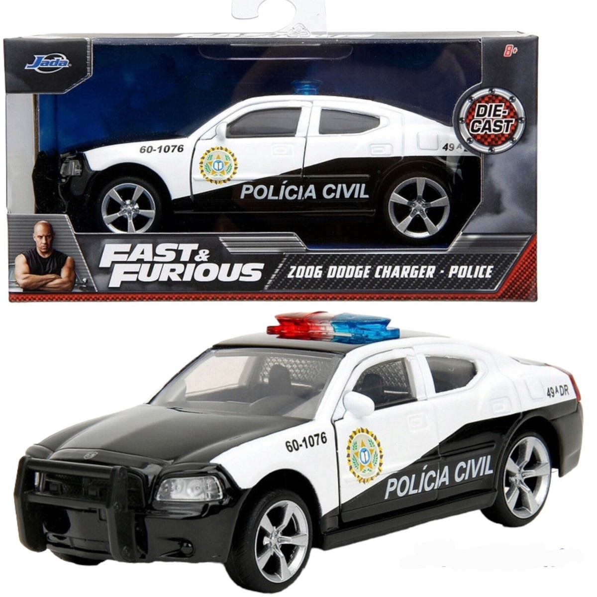 ミニカー FAST&FURIOUS POLICE CHARGER LIMITED Amazon.com: Fast & Furious 1:32 2006 Dodge Charger Police