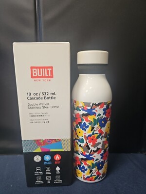 BUILT BTS Stainless Steel Leak Proof 18 Ounce Travel Water Bottle Jin New W/BOX 