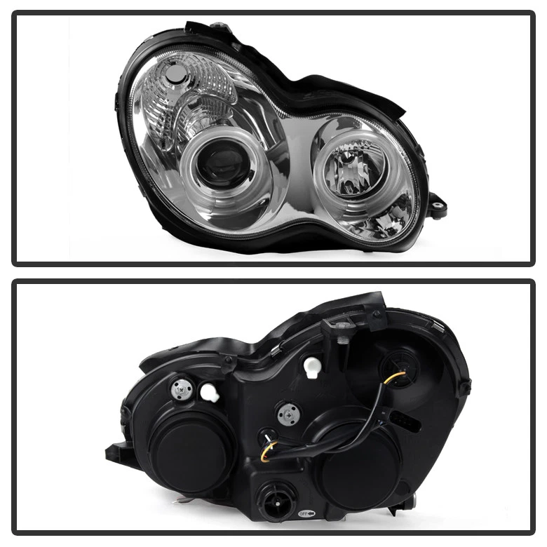 2001-2007 Mercedes C-Class W203 Halo Projector Headlights C230 C240 C320 01-07 Foto 3 de 4
