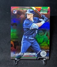 Greg Deichmann Rookie RC GREEN REFRACTOR /99 2022 Topps Stadium Club CHROME Card. rookie card picture