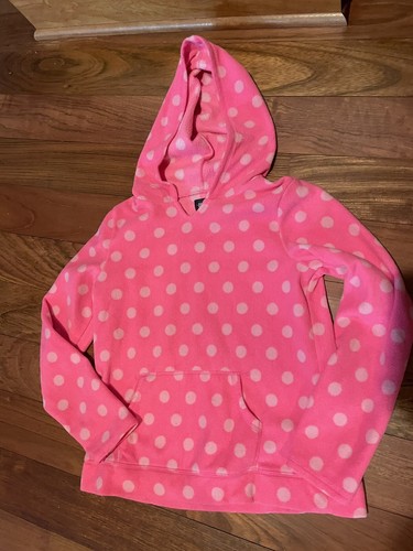 TCP Girls Fleece Hoodie Pink Polka Dot 