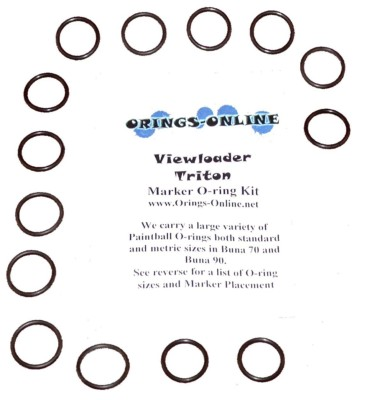 #ad Viewloader Triton Paintball Marker O ring Oring Kit x 2 rebuilds kits $11.95