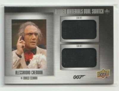 James Bond Villains and Henchmen Bonded Materials Card Alessandro Cremona BM28