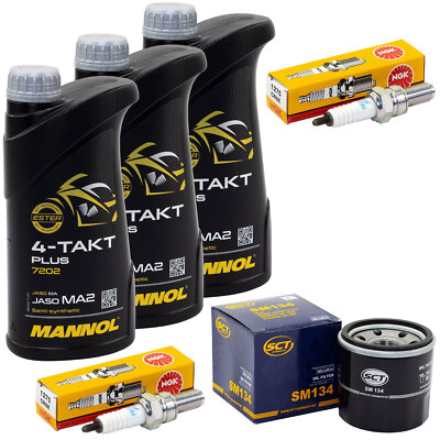Öl Inspektion für Yamaha YZF-R3 MT-03 320 R3 2016-2022 Set 3L Ölfilter Zündkerze