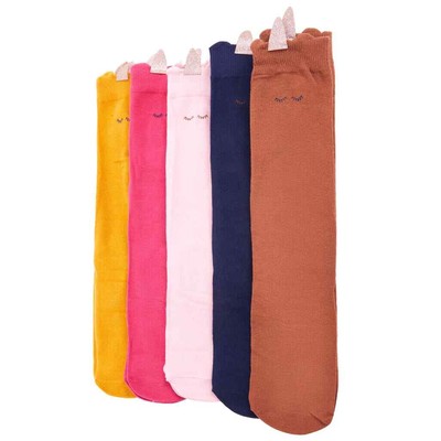 Kindersocken mit Einhorn Freizeitsocken Kinder Socken Strümpfe 5 Paar EU 30-34 v