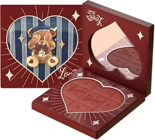 Flower Knows LoveBear Teddy Bear Blush Red Wine Chocolate Powder Cute JPN
