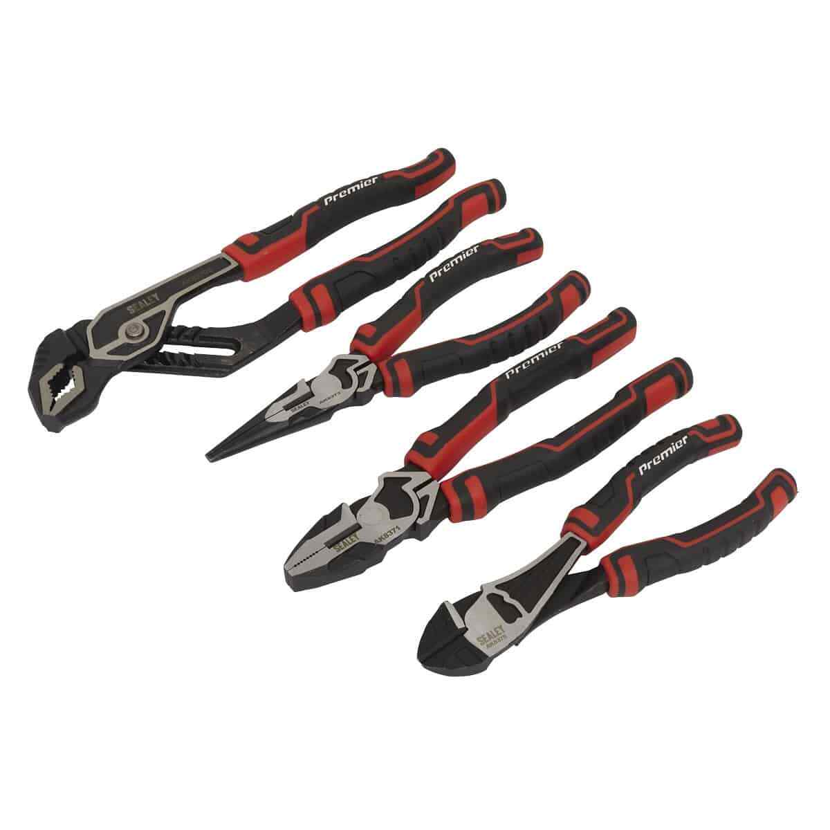 Sealey Pliers Set High Leverage 4pc Garage Workshop DIY