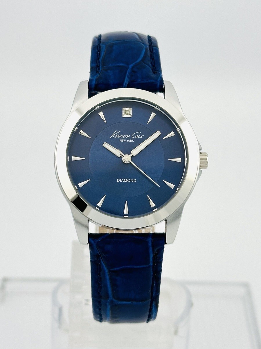 Kenneth Cole NY Women's KC2841 Diamond Collection Blue Leather