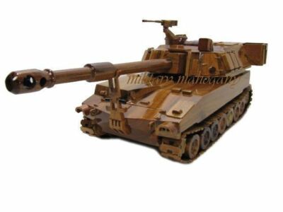 M109 M109A6 Paladin Howitzer Tank Field Artillery Mahogany Wood Wooden Model New