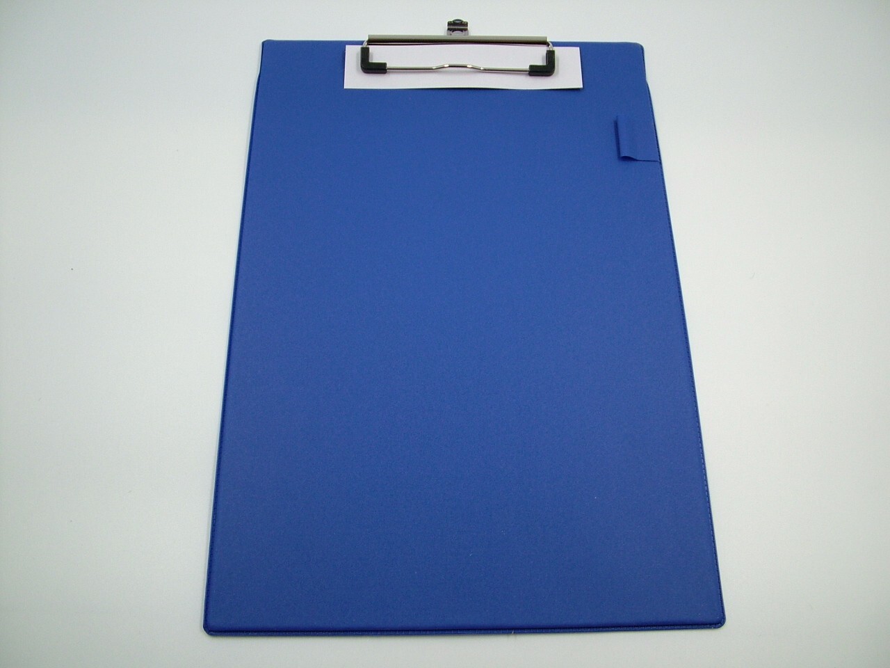Clipboard A4 Pack of 4 clipboards blue PVC with hanging clip & pen holder
