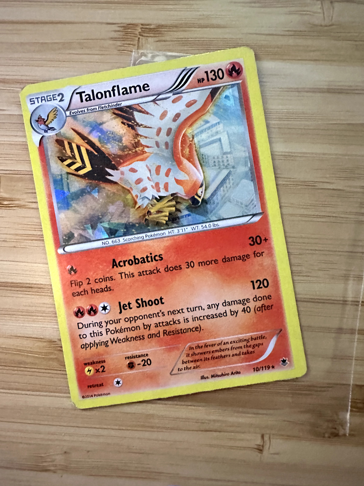 Talonflame - (XY Phantom Forces) 010/119 Deck Exclusives Holo