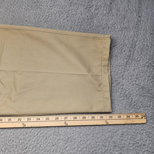 St John's Bay Pants Adult 38X36 Beige Flat Front Pleated Button Front Mens - Picture 12 of 14
