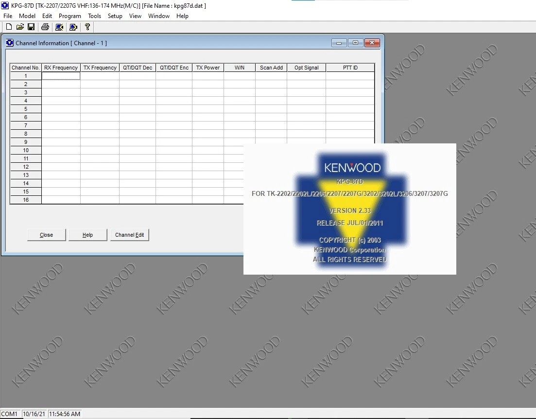 Kenwood KPG-87D V2.33 TK-2202/2202L/2206/2207/2207G/3202/3202L.
