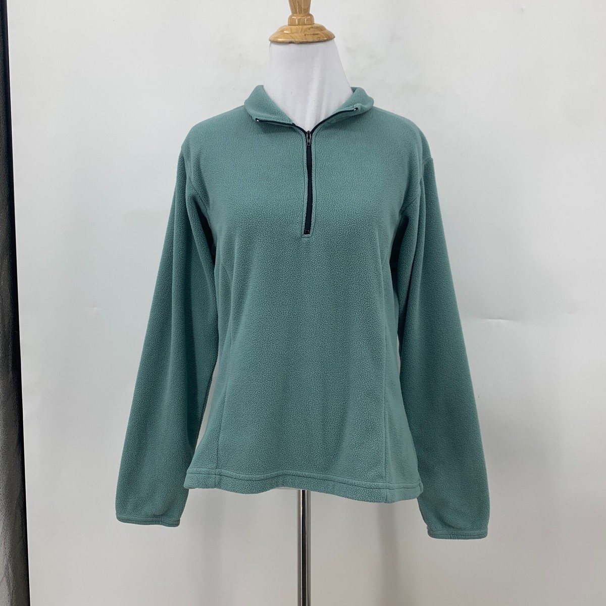 Vintage Rei Fleece Sweater Womens L Large Pullover Back Zip Pocket