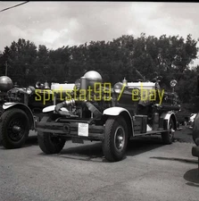 1929 Ahrens Fox Piston Pumper Fire Truck - Vintage Fire Engine Negative