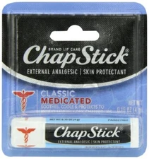 12 Pack Chapstick Classic Medicated Lip Balm 0.15Oz Each