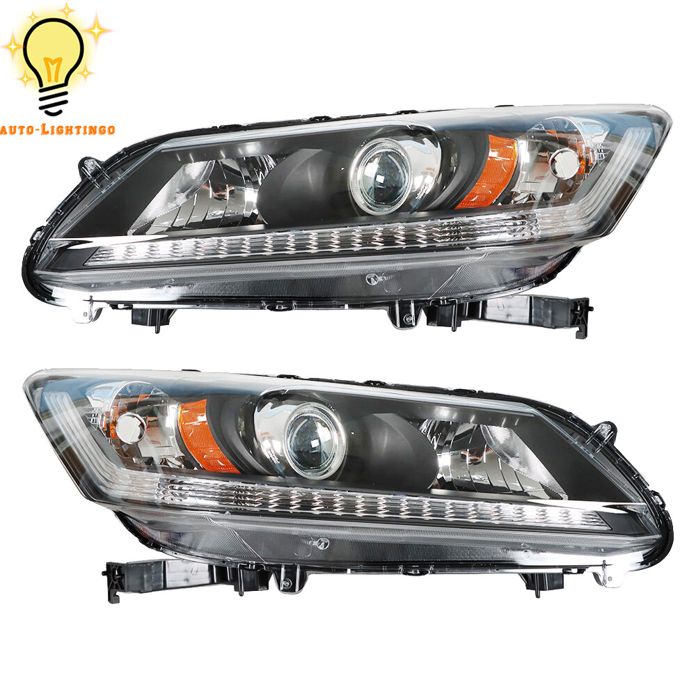 RH&LH Headlights For Honda Accord 2013 2014 2015 Halogen Headlamps