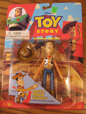 当時物 TOY STORY woody THINKWAY社 未使用 Disney Original Toy Story Action Figure - Woody w/ Quick-Draw