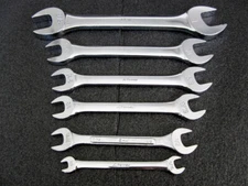 Vintage JC Penney 6pc SAE Open End Wrench Set Made in USA