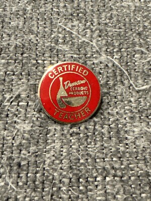 Vintage Certified Teacher Gold Tone Lapel Pin (GW21)