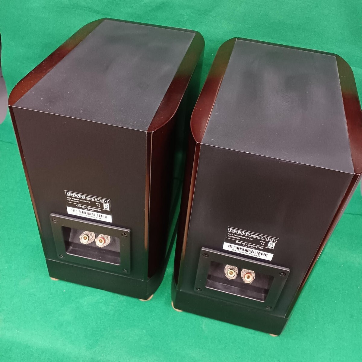 ONKYO D-112EXT Bookshelf Speakers Pair set Brown Test Completed